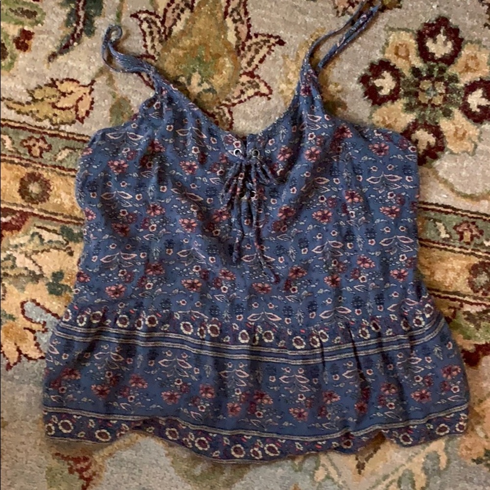 american eagle flowy tank top